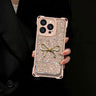 Sparkling Bow Portable Mirror Phone Case