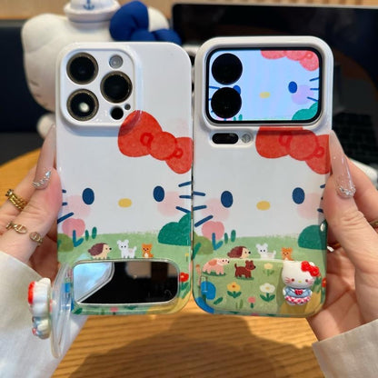 Prairie Kitty Mirror and Stand Phone Case