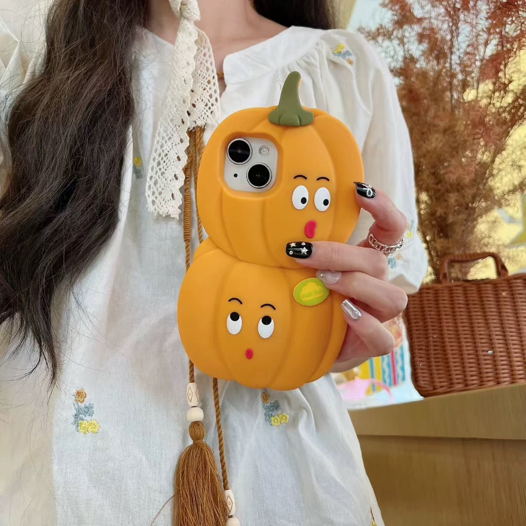 Halloween cartoon fun pumpkin phone case