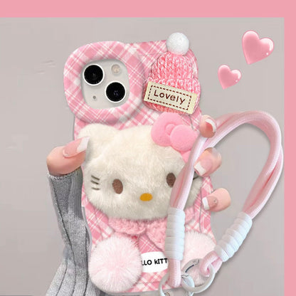 Hello Kitty Cat Double Stand Phone Case