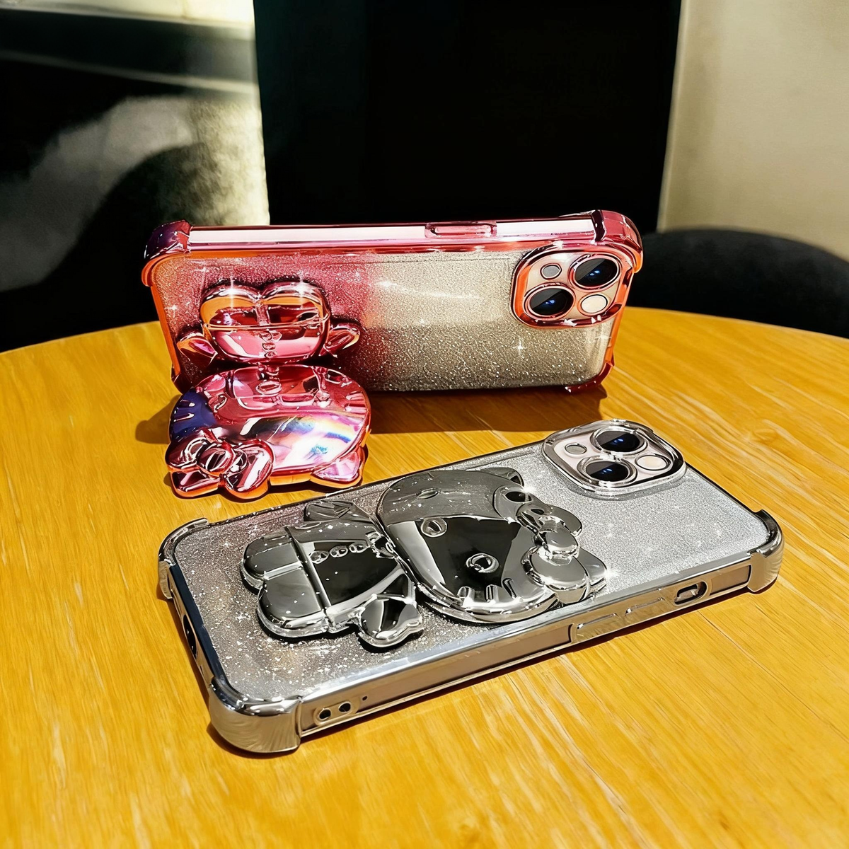 Kitty  mirror stand phone case