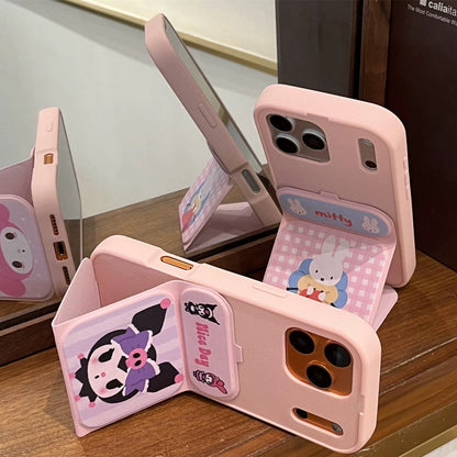 Kuromi My Melody Scarf Rabbit Flip Phone Case