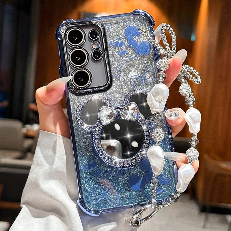 Compatible with Samsung Mirror Stand Phone Case