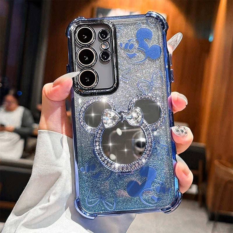 Compatible with Samsung Mirror Stand Phone Case