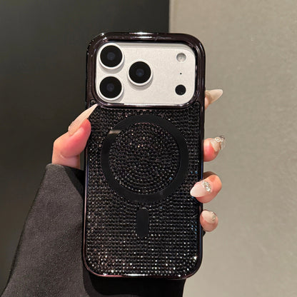 Premium Glitter & Rhinestone Magnetic Charging Phone Case
