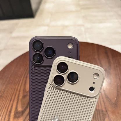 Honeycomb cooling phone case with lens film