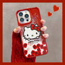 Snowflake Quicksand Kitty Cat Bracelet Phone Case