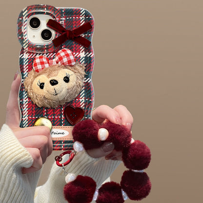 Bench Double Stand Plaid ShellieMay Doll Phone Case