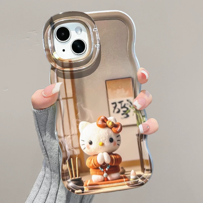 Invisible dual-stand Kitty phone case