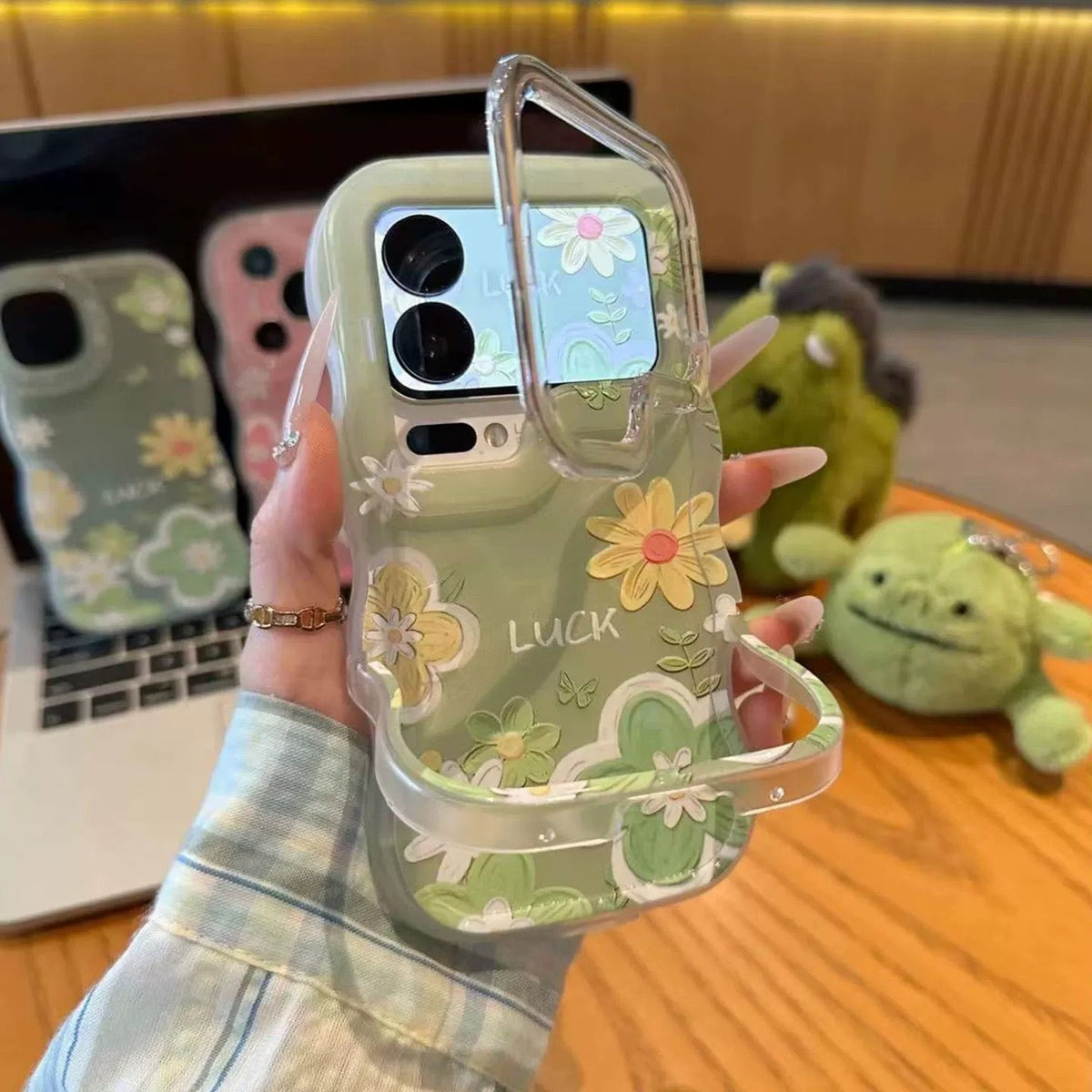 Small Flower Double Stand Phone Case