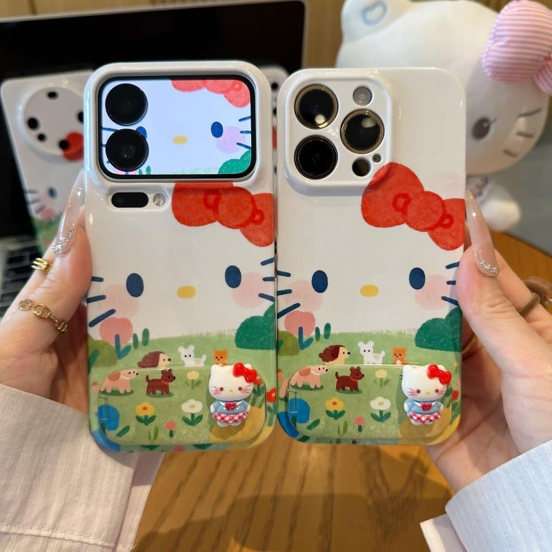 Prairie Kitty Mirror and Stand Phone Case