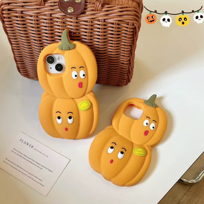 Halloween cartoon fun pumpkin phone case