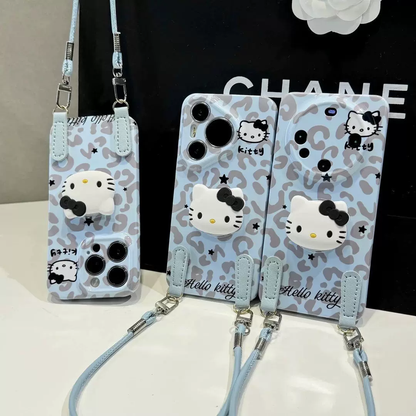 Blue leopard print Kitty bag