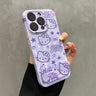 Purple Kitty Mirror Stand Phone Case