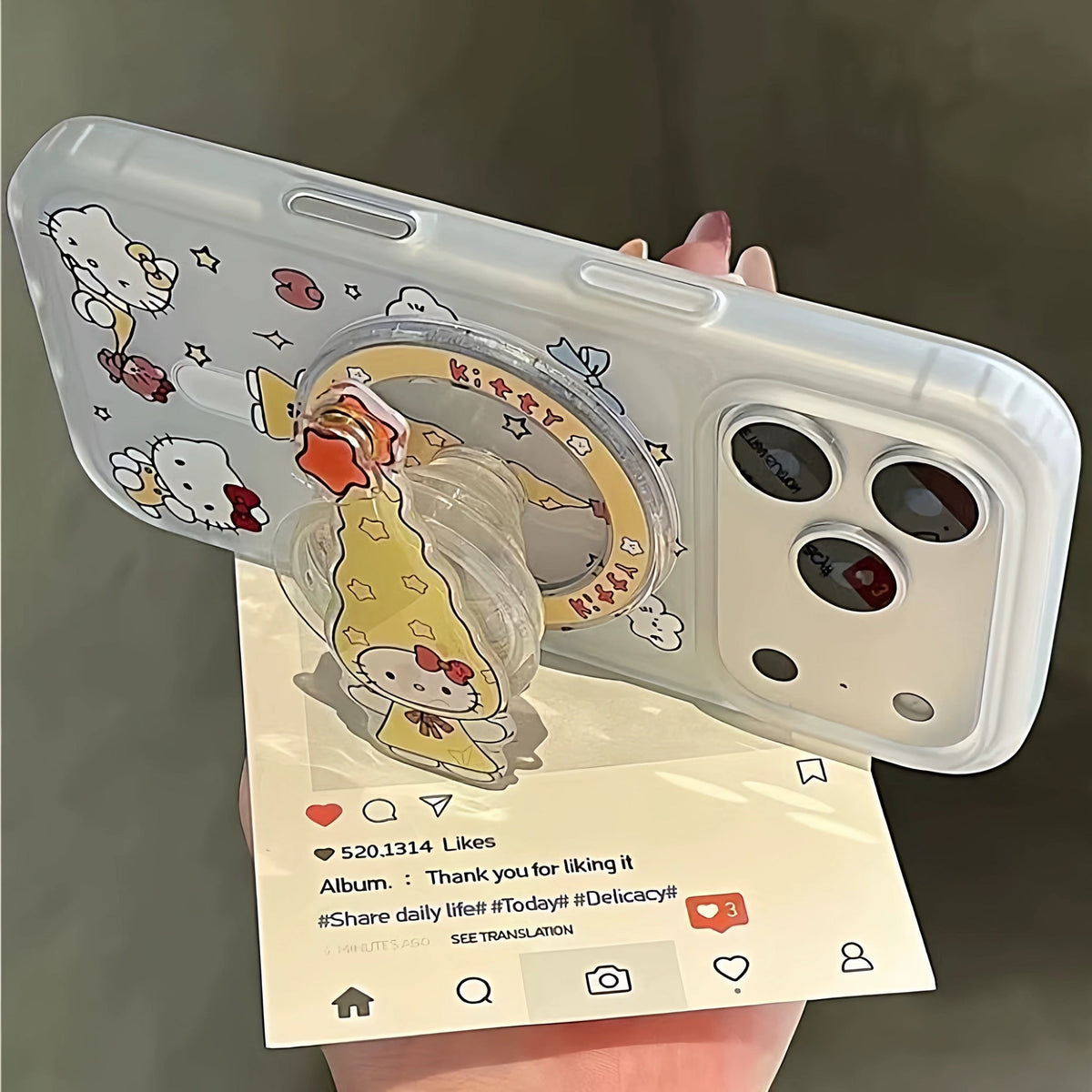 Compatible with Samsung Kitty Magnetic Stand Phone Case – Style 2