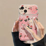 Flip mirror retro rose phone case