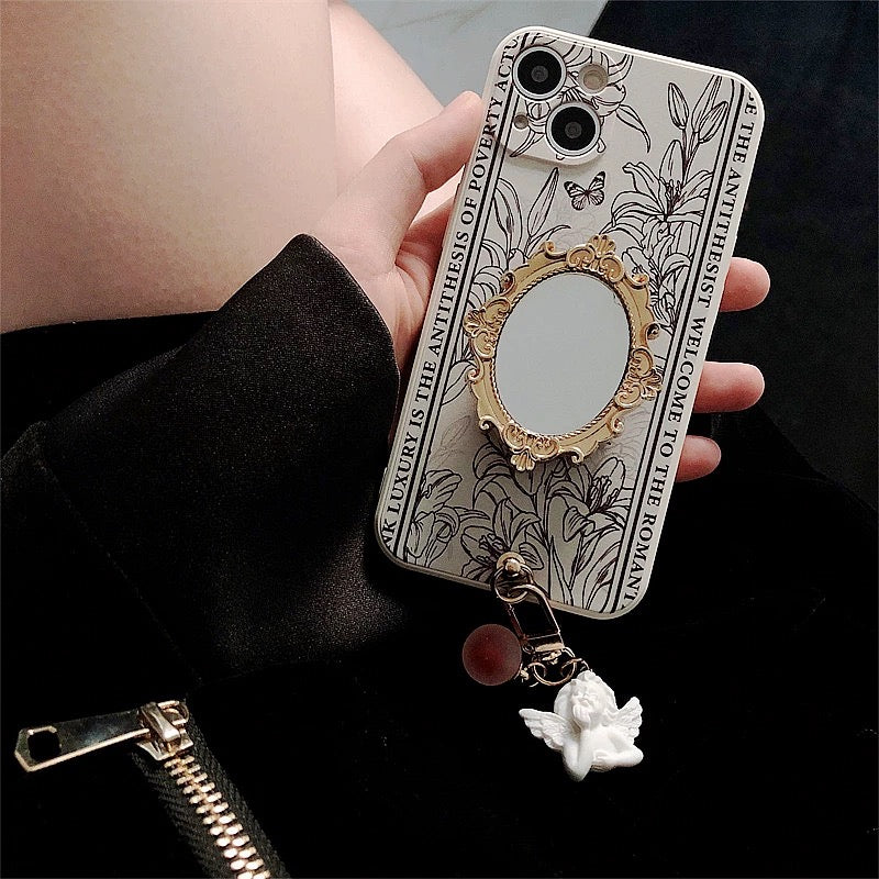 Compatible with Samsung  Mirror Stand Phone Case