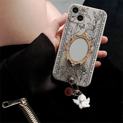 Compatible with Samsung  Mirror Stand Phone Case