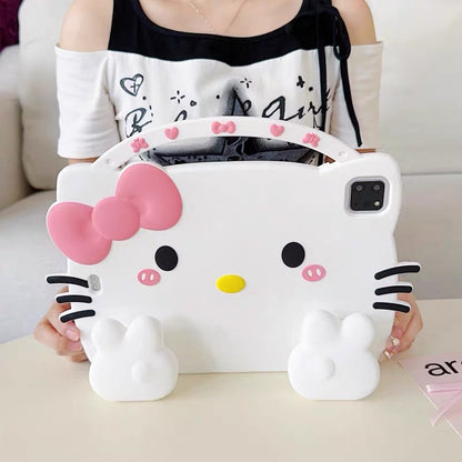Cute Kitty iPad Protective Case with Retractable Stand