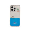 Creative couple surfing puppy Apple phone case