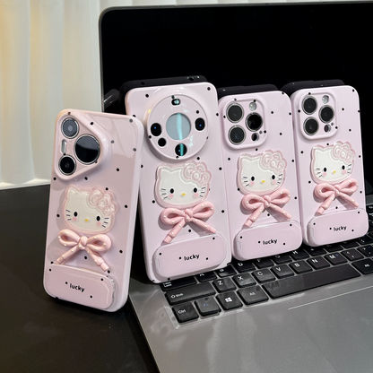 Pink Kitty phone case with mirror