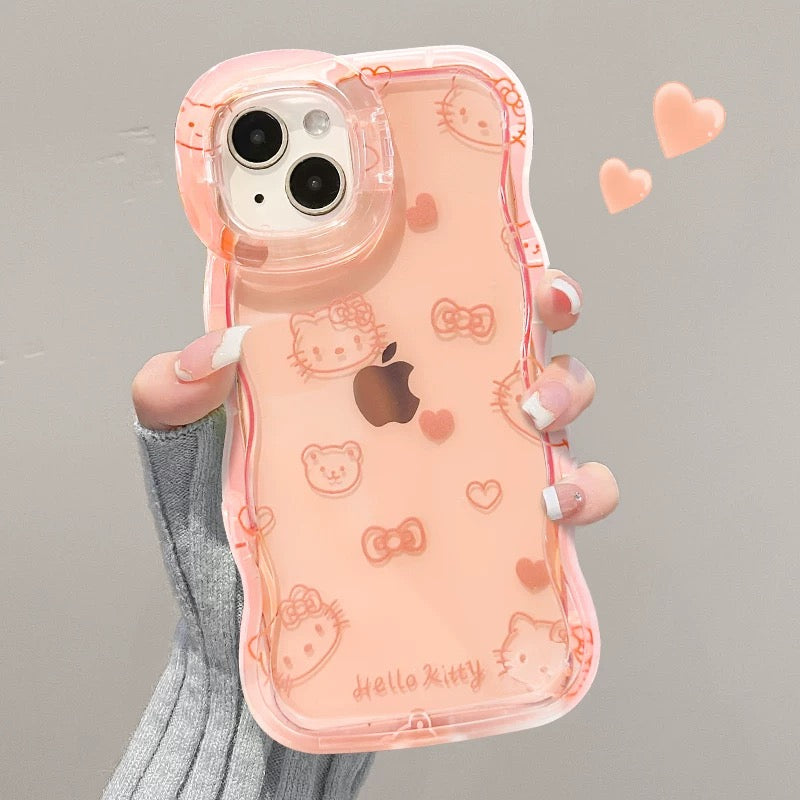Invisible dual-stand Kitty cat phone case – Style 2