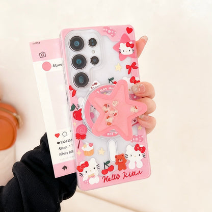 Android compatible Magnetic Bracket Phone Case