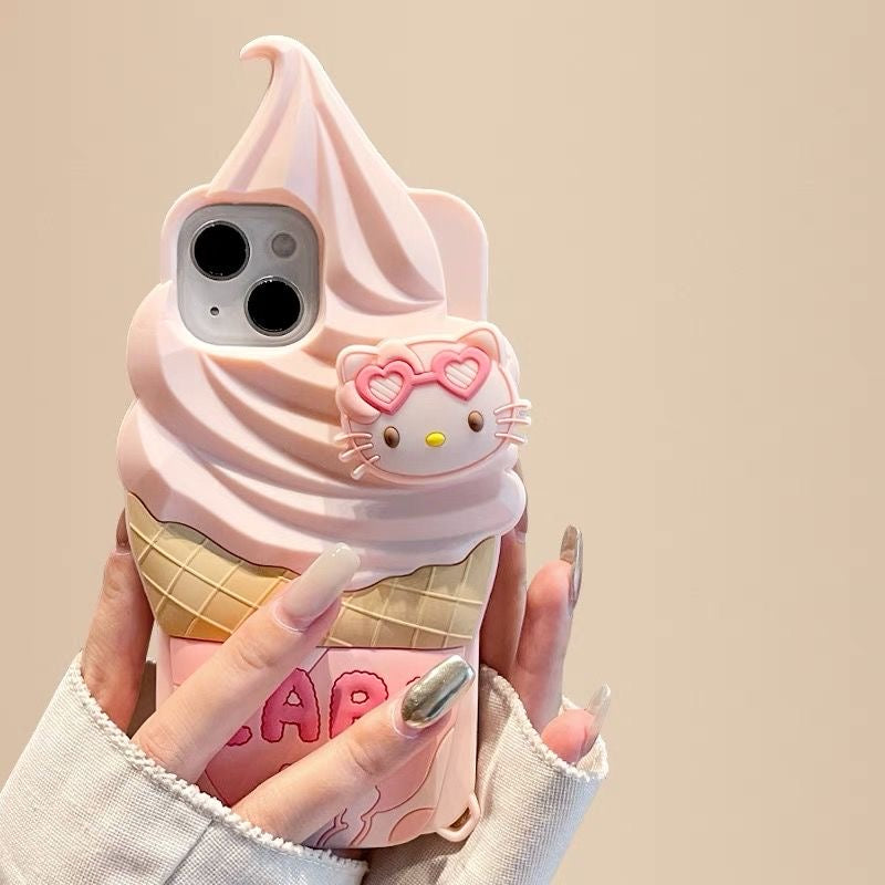 Ice Cream Kitty iPhone Case