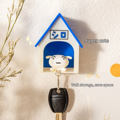 New Small White Keychain House Key Hanger Hook