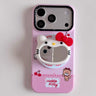 Mirror-Finish Hello Kitty Magnetic Stand Phone Case