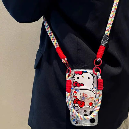 Compatible with Samsung Galaxy Kitty Stand with Lanyard Phone Case