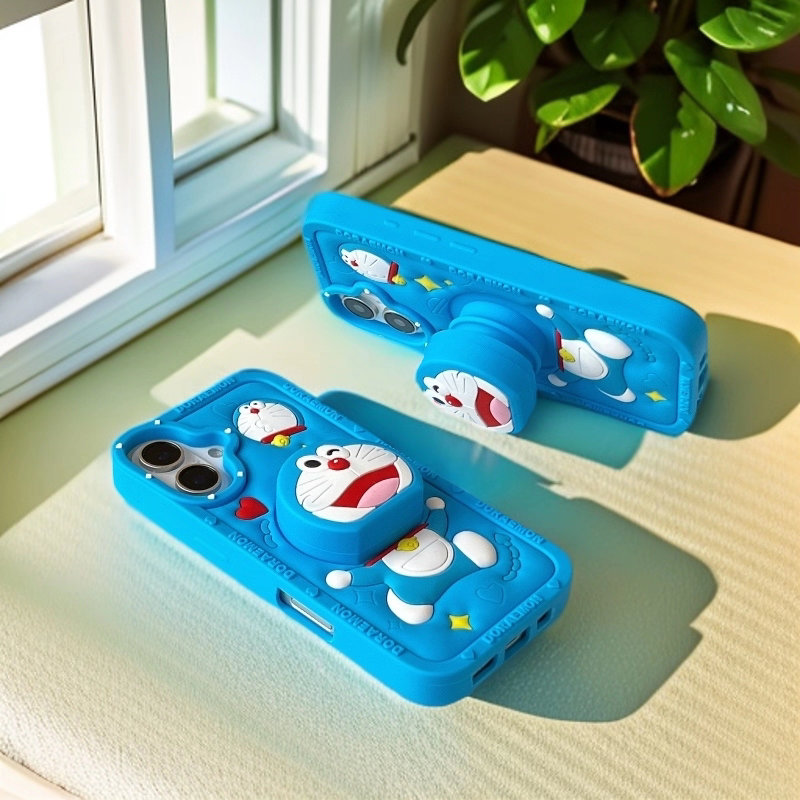 Cute Doraemon Telescopic Phone Case