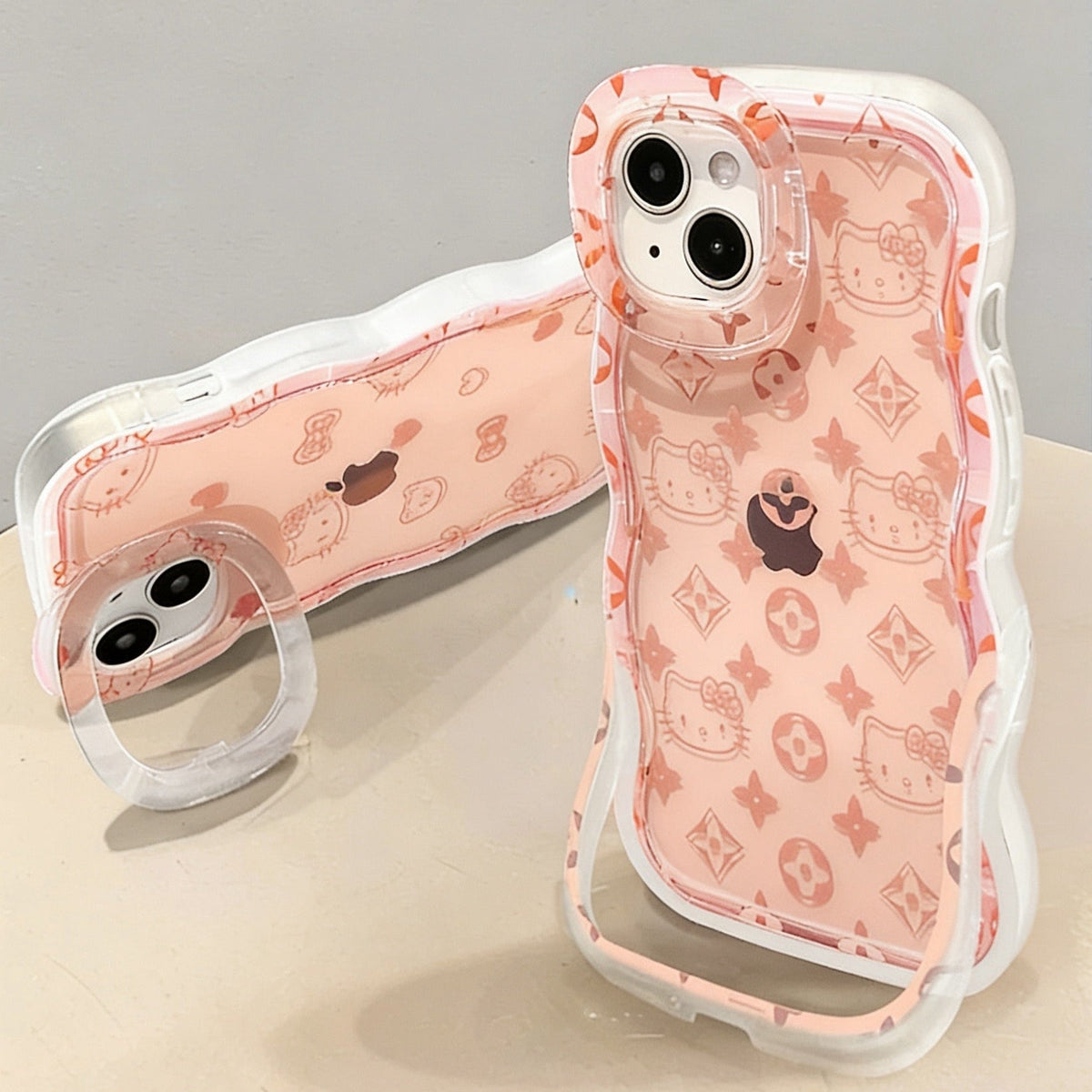 Invisible dual-stand Kitty cat phone case – Style 2