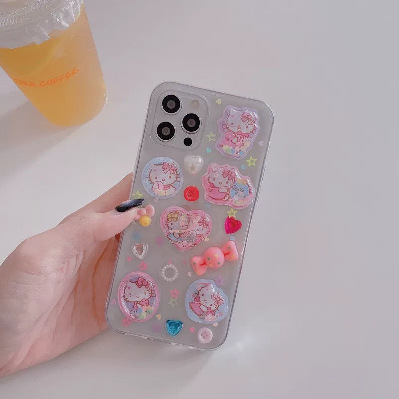 Compatible with Samsung"Quicksand Shaker" Kitty Phone Case
