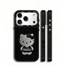 Gold-Plated Phone Case with Full-Set Rhinestone Kitty Cat Design