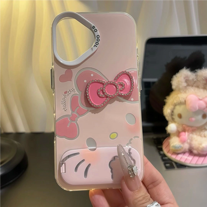 Pink Kitty stand phone case
