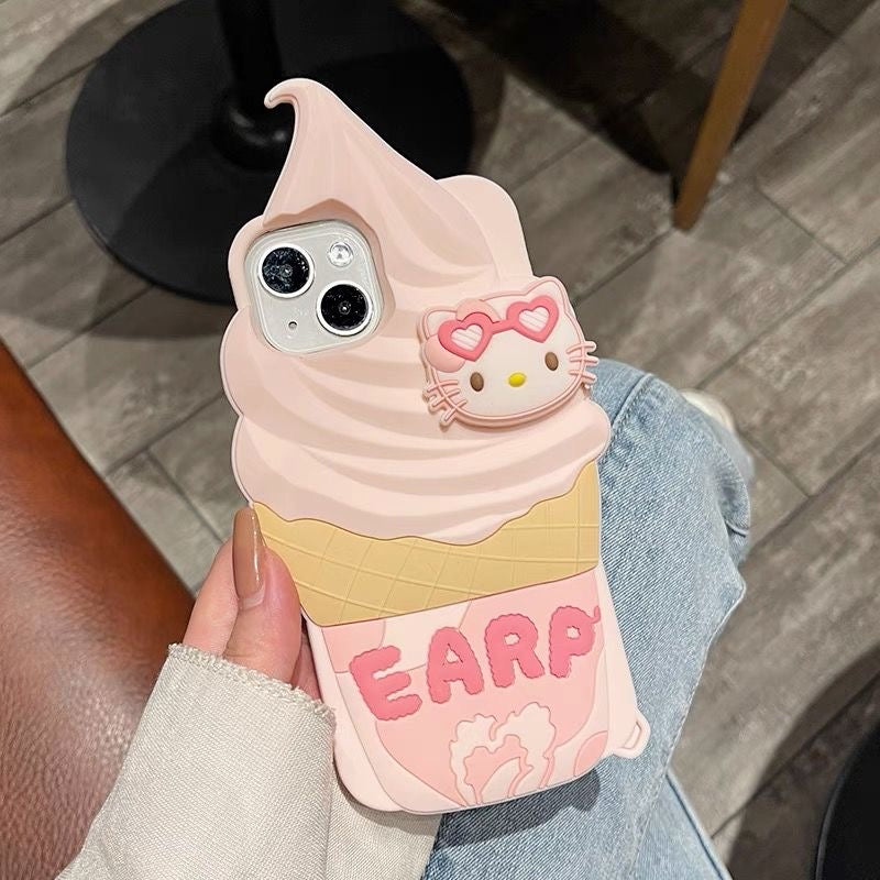 Ice Cream Kitty iPhone Case