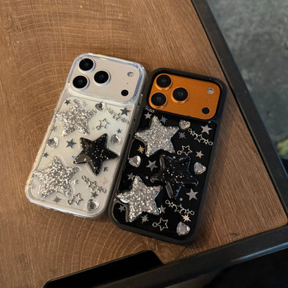 Sweet and cool metallic star phone case