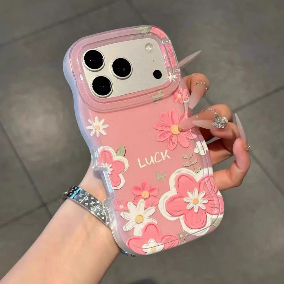 Small Flower Double Stand Phone Case