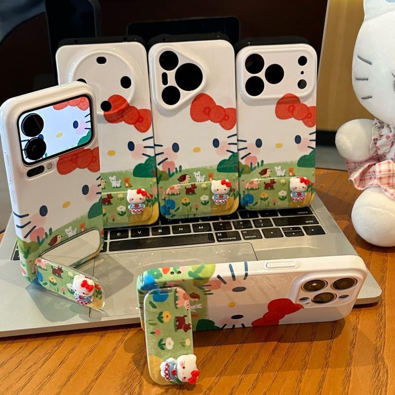 Prairie Kitty Mirror and Stand Phone Case