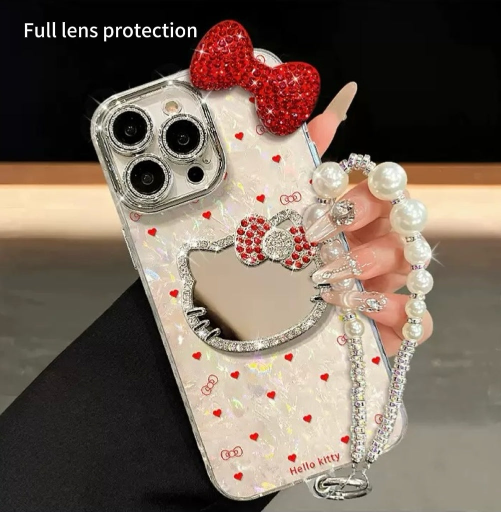 Kitty Cat Mirror Bracelet Phone Case