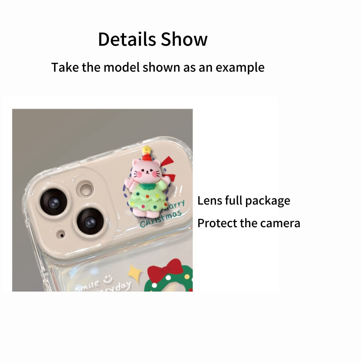 Christmas Doll Flip Mirror Phone Case