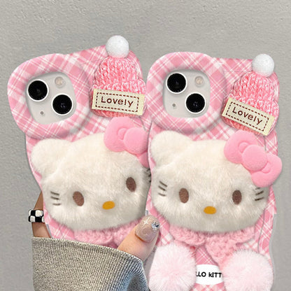 Hello Kitty Cat Double Stand Phone Case