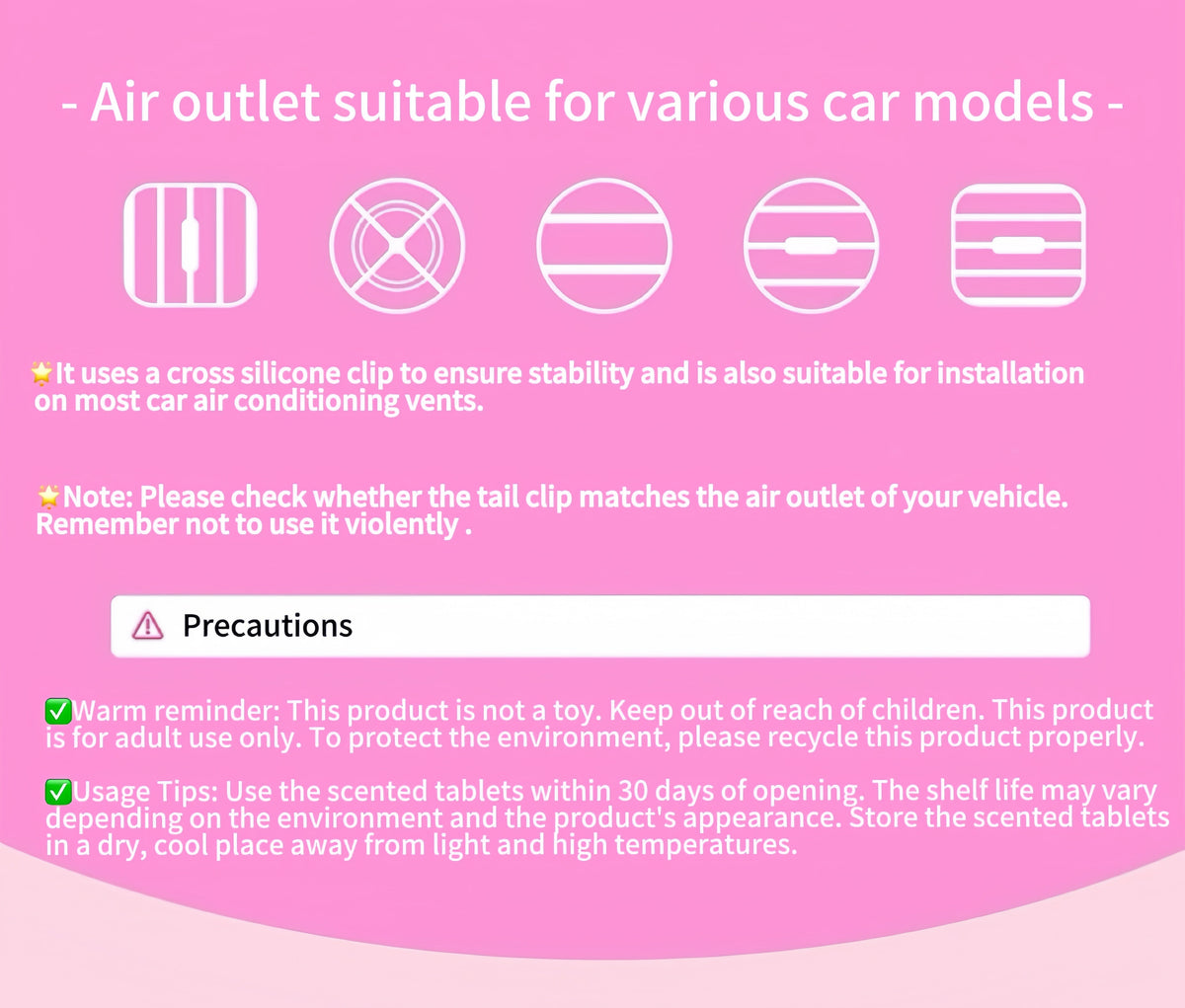 Kitty Pilot Air Vent Car Fragrance