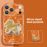 Orange Pony Mirror Stand Phone Case