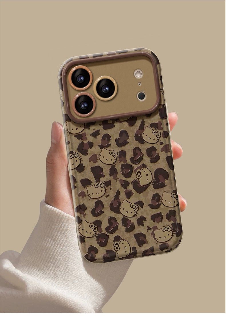 Full-screen Hello Kitty flip phone case (with mirror and stand)