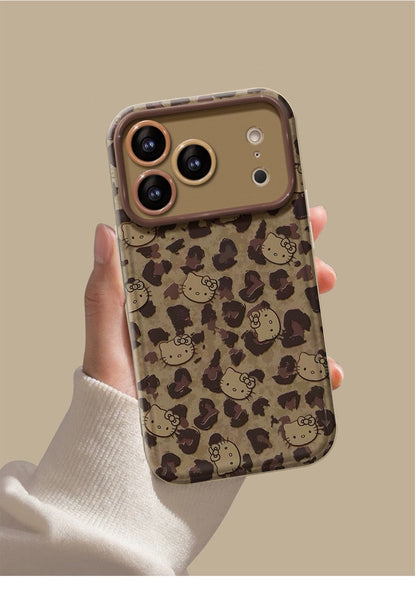 Full-screen Hello Kitty flip phone case (with mirror and stand)