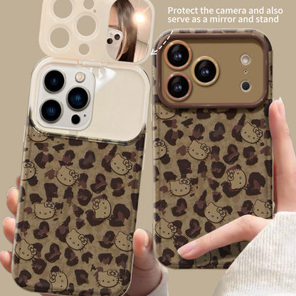 Full-screen Hello Kitty flip phone case (with mirror and stand)