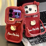 Hello Kitty plush toy double-stand phone case