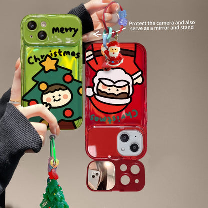 Santa Claus Flip Mirror Phone Case